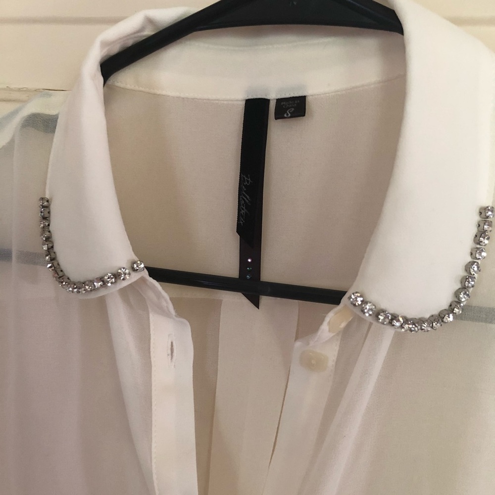 NEW Bellatrix Sheer Gemmed Blouse